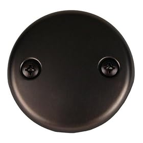 Two-hole Face Plate for Waste & Overflow, Oil Rubbed Bronze Finish - Plumb USA