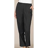 Womens Microfiber Twill Mock Fly Pull-On Pant