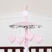 Pink and Black Sophia Musical Baby Girl Crib Mobile by JoJo Designs
