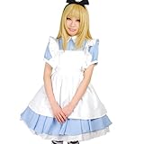 ふしぎの国のアリス♪ メイド風メルヘンワンピースセット (5Lサイズ)
