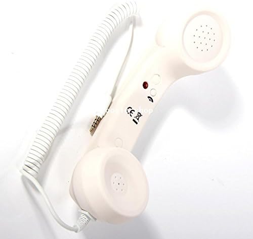 Toys for Boys 3.5mm Mini Retro Phone (White)