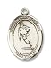 Sterling Silver St. Christopher Sports Rugby Medal Pendant with 24" Stainless Steel Chain in Gift Box