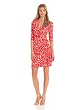 AGB Women's Soft Knit Tie Wrap Dress