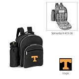 Tennessee Volunteers NCAA Sorrento Insulated Picnic Backpack (Black/Grey) (Embroidered Logo)