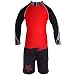 Pipeline, Boy's UPF50+, UV Protective 2 Piece Set: Long Sleeve Top (Rashguard) & Shorts