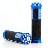 Anti-Slip Removable CNC Bar End Cap Rubber Gel Handlebar Mount Gear Grips 7 8 Blue... by OEM