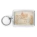 A lady riding side-saddle turns to look at a dismounted rider (graphite & red chalk) by James Seymour - Acrylic Keyring - Art247 - Standard Size