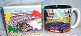 Race Car Ceramic Coffee Mug In Decorative Gift Box Inexpensive Gift For Race Fans