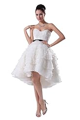 Sweetheart 2015  Belted Short Evening Dress/Prom Dress  With Ruffles