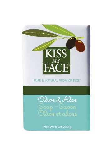Kiss My Face Olive & Aloe Bar Soap, 8-Ounce Bars (Pack of 8)