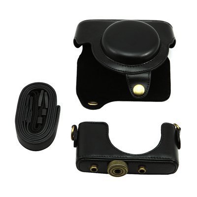 Ever Ready Protective Black Leather Camera Case , Bag for Sony DSC-RX100