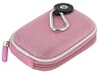 rooCASE Nylon Hard Shell (Pink) Case with Memory Foam for Canon PowerShot A3000IS 10 MP Digital Camera