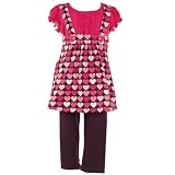 Baby Newborn Girls Clothes FUCHSIA 3Pc Legging School Outfit BONNIE JEAN 3-24M