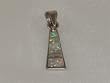 Sterling Silver Turquoise Cross Pendant - PD-0023