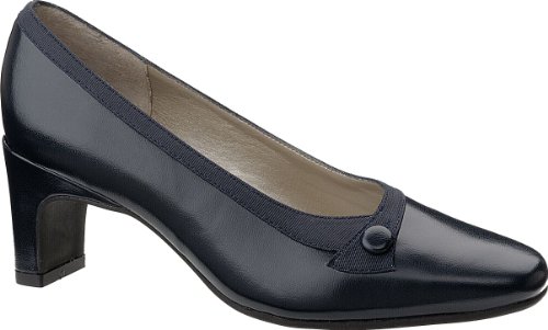 Women's Soft Style® Caress (8.5 M in Navy Smooth/Faille)