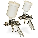 Buy 2 pc HVLP Gravity Feed Paint Spray Gun Set Buffalo Tool HVLPK2 by New Buffalo Corporation