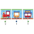 Wall Art w/Hooks - Train (6x9")