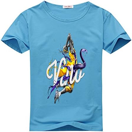 Mary Electronic Kobe BlackMamba logo men's Crew Neck Tee shirt Black Medium