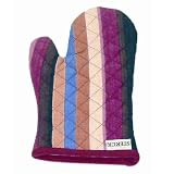 Striped fairtrade oven mitt