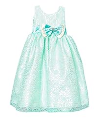Girls   Lace Sleeveless Brocade/Satin Flower-Girl Dress/Party Dress  With a Bow(s) and Rhinestones and a Sash 
