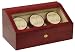 41hGZiP9GdL. SL75  Burgundy Wood Finish 6 Watch Winder With 7