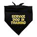 Graphics and More Service Dog in Training Dog Pet Bandana - Black