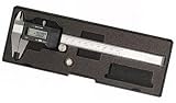 Stainless Steel 6" Large Display Digital Caliper - Instant Sae/metric Conversion with Data Interface and Molded Case by Able Tooling