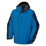 Columbia Men's Delirium Dive Parka Jacket Coat Royal Blue/Black-Large