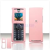 RUBBER FEEL Soft Pink Case Cover for Brand BOOST MOBILE NEXTEL i425 Protective Cell Phone Hard SNAP-ON