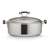 Circulon Contempo Stainless Steel Nonstick Wide Stockpot, 7-1/2-Quart