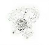Crystal Clear Single Band Cluster Swarovski Crystal Ring