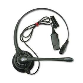 Supraplus Mono Over-Head Cord Phone Headset W/Noise Cancel Mic