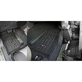 Rugged Ridge 12987.01 Front & Rear Floor Liner Kit 2007-10 Jeep Wranglers JK Unlimited (4 Door)