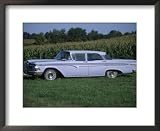 Americana Antique Edsel on Farm, Angola, IN Framed Art Poster Print by Bruce Leighty, 22x18