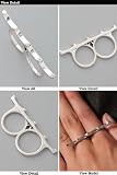 【Elizabeth and James】【エリザベスアンドジェームス】Studded Two Finger Ringスタッズシルバーリング【予約商品s】