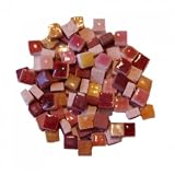 Minimosaik ~100 Mosaiksteine gelb-rot mix 5x5x3mm (L50-L62)