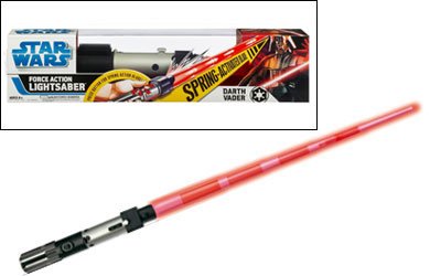 Childrens Toyshop  Toys : Star Wars Clone Wars Force Action Lightsaber Vader