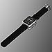 JETech Replacement Band for Apple Watch 42mm Series 1 2 3 with Leather Strap and Metal Clasp (Black)