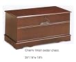 Cherry Finish Cedar Lined Hope Chest Trunk Lock Key