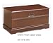 Cherry Finish Cedar Lined Hope Chest Trunk Lock Key