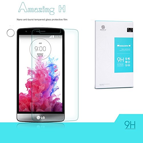 Nillkin 9H Hardness Tempered Glass Front Screen Protectors for Sprint LG G3 VIGOR, LG G3 Mini, LG G3s, LG G3 Beat - Retail packaging - Retail Packaging - Clear
