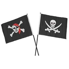 Piratenfahne am Stab