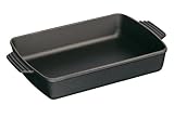 Staub Rectangular Roasting Dish, 15 Inch x 9 7/8 Inch,  Black