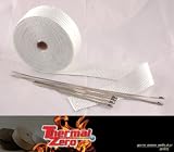 High Temperature Header/Exhaust Wrap Kit: 1 Roll White 1/16
