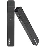 Inateck 2.4GHZ Wireless Pointer Control Powerpoint Presentation Remote Control Clicker Presenter Pen Air Mouse, Cordless Powerpoint Slide Changer for Presentations - Remote Control Range: Up to 66ft, Black
