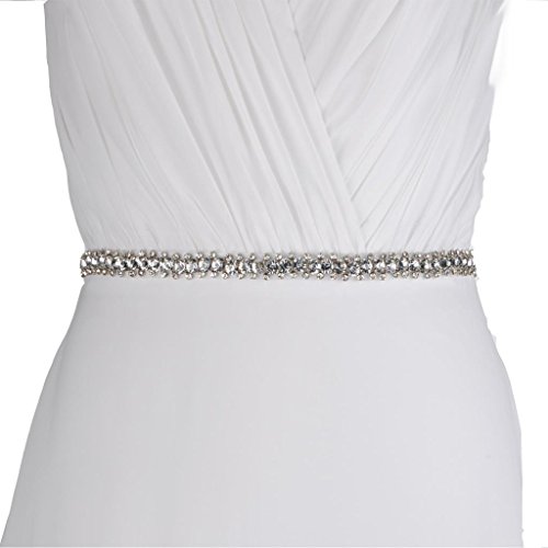 Azaleas Women's Stunning Crystal Wedding Dress Sash Belts