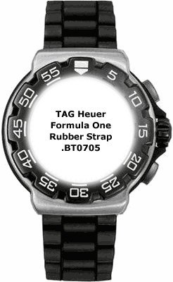TAG Heuer F1 Rubber Strap BT0705