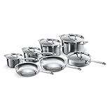 Le Creuset Tri-Ply Stainless Steel 12-Piece Cookware Set