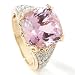  : 18K GOLD MARTHA ROCHA KUNZITE DIAMOND RING