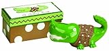 Manual Woodworkers Ceramic Money Bank in a Gift Box, Al Gator, 6 Long"